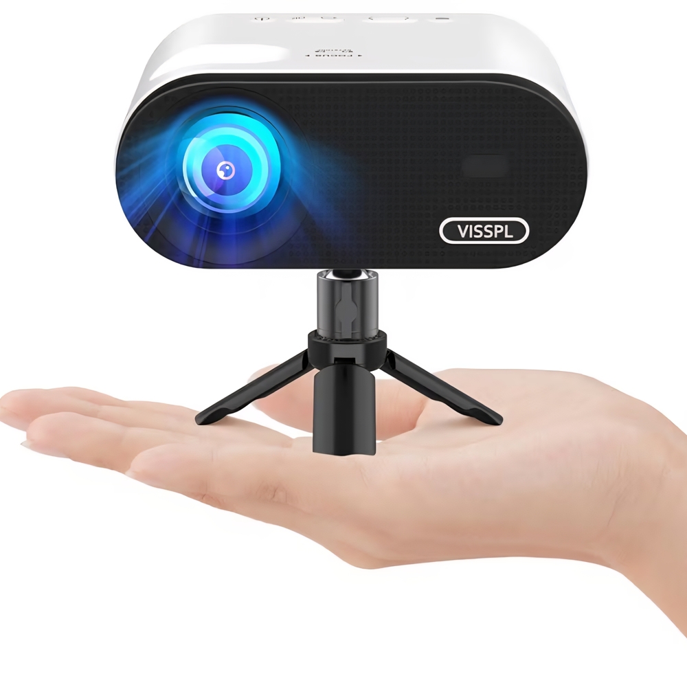 VISSPL Mini Projector with Tripod